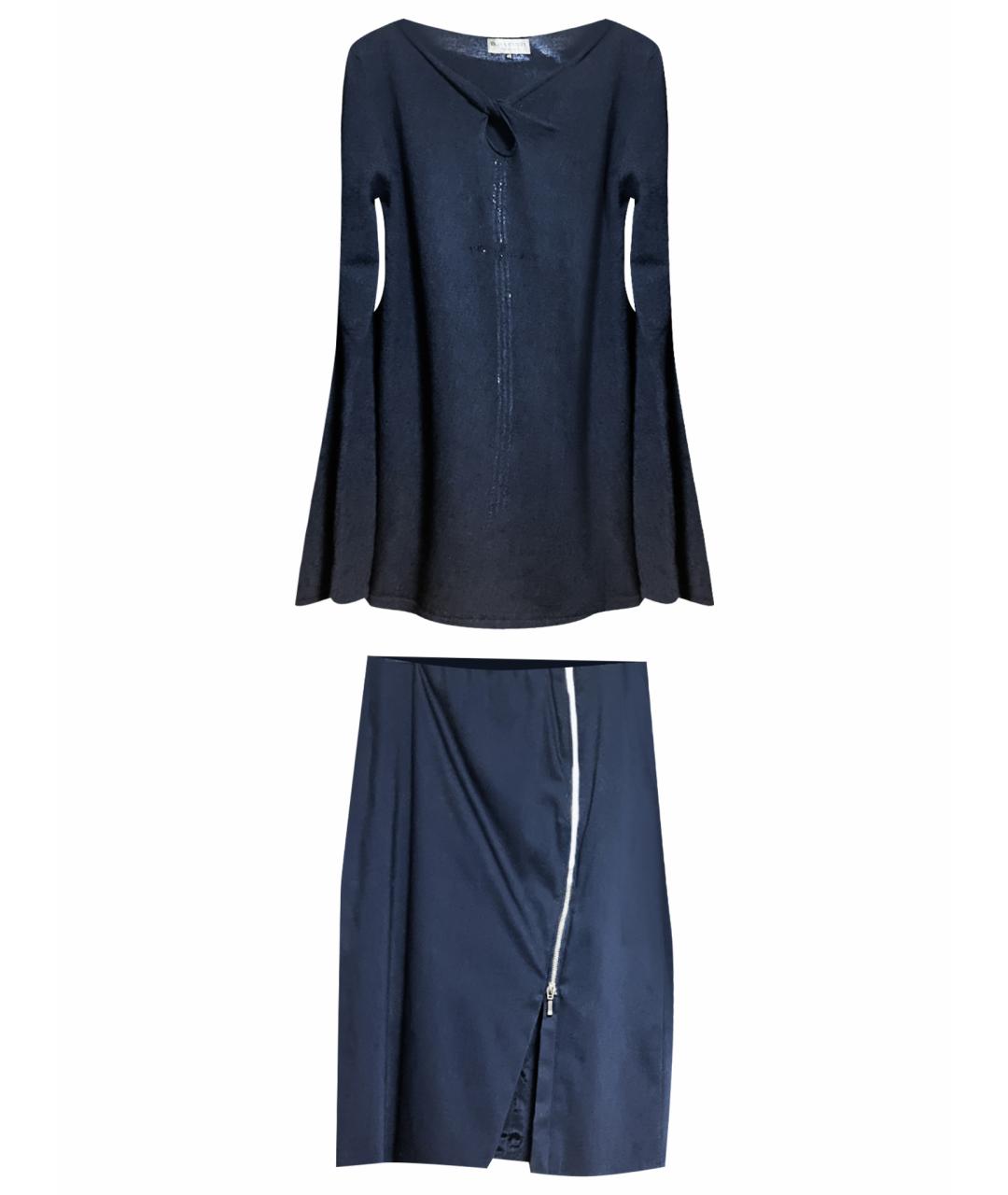 ESCADA Черный хлопко-эластановый костюм с юбками, фото 1