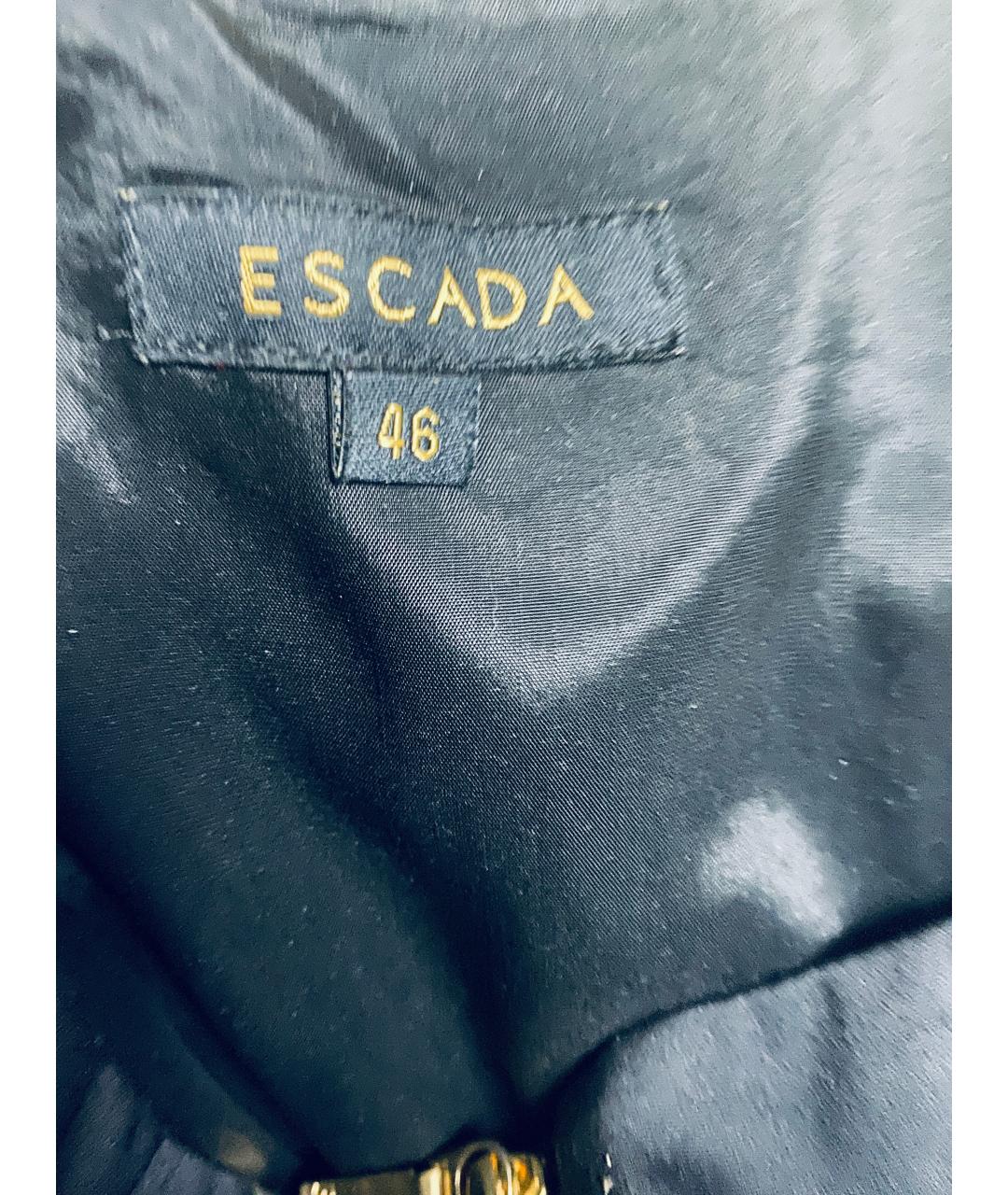 ESCADA Черный хлопко-эластановый костюм с юбками, фото 3