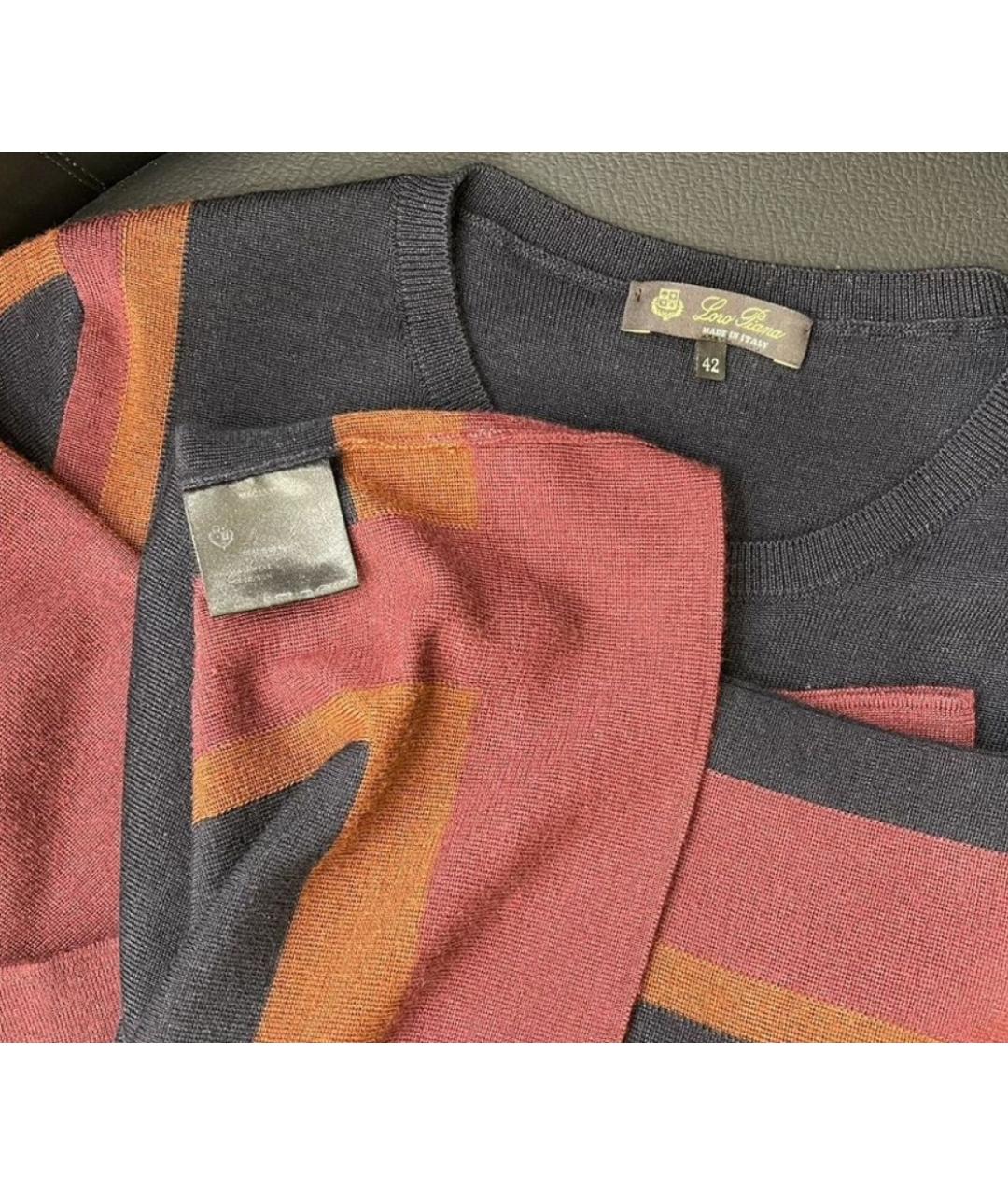 LORO PIANA Темно-синий кашемировый джемпер / свитер, фото 4