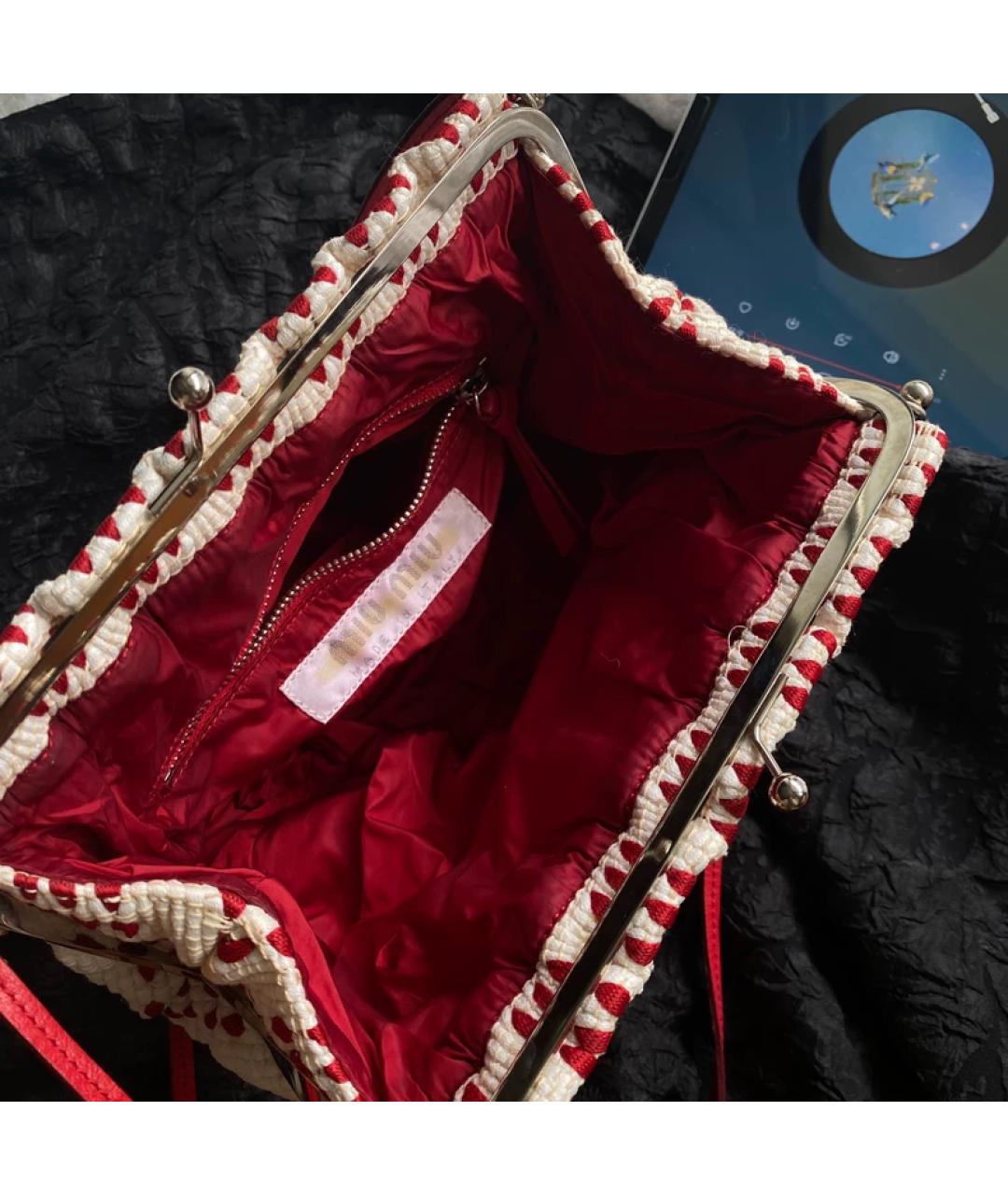 MIU MIU Мульти пелетеная сумка с короткими ручками, фото 3