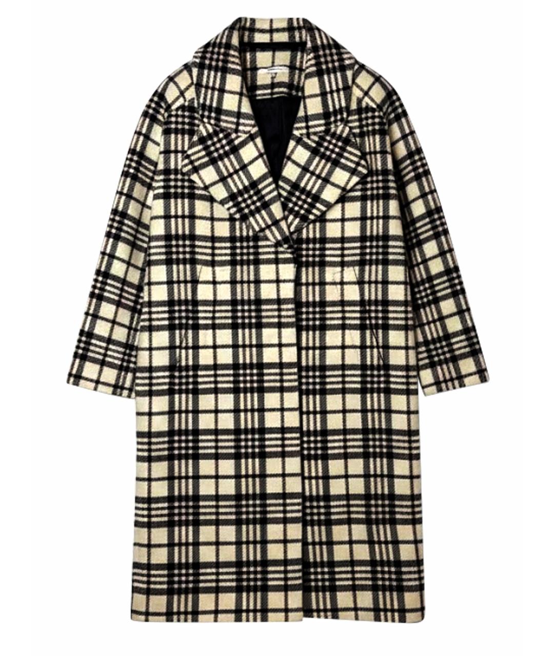 Carven Бежевое шерстяное пальто, фото 1