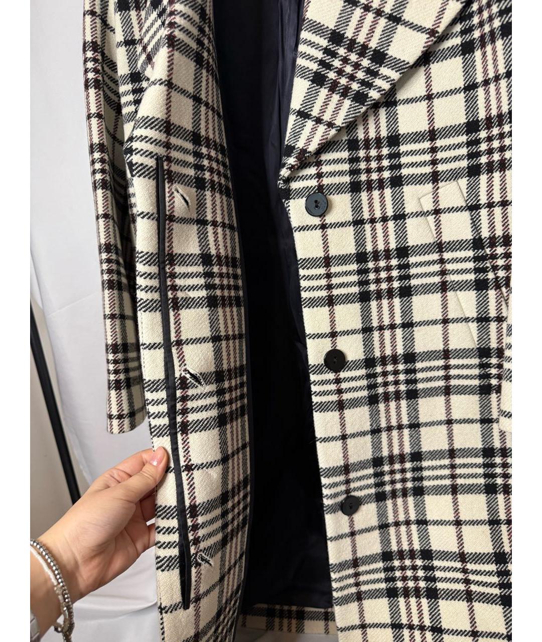 Carven Бежевое шерстяное пальто, фото 6