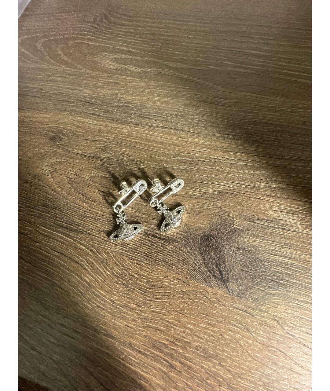 VIVIENNE WESTWOOD Серебряные латунные серьги, фото 2