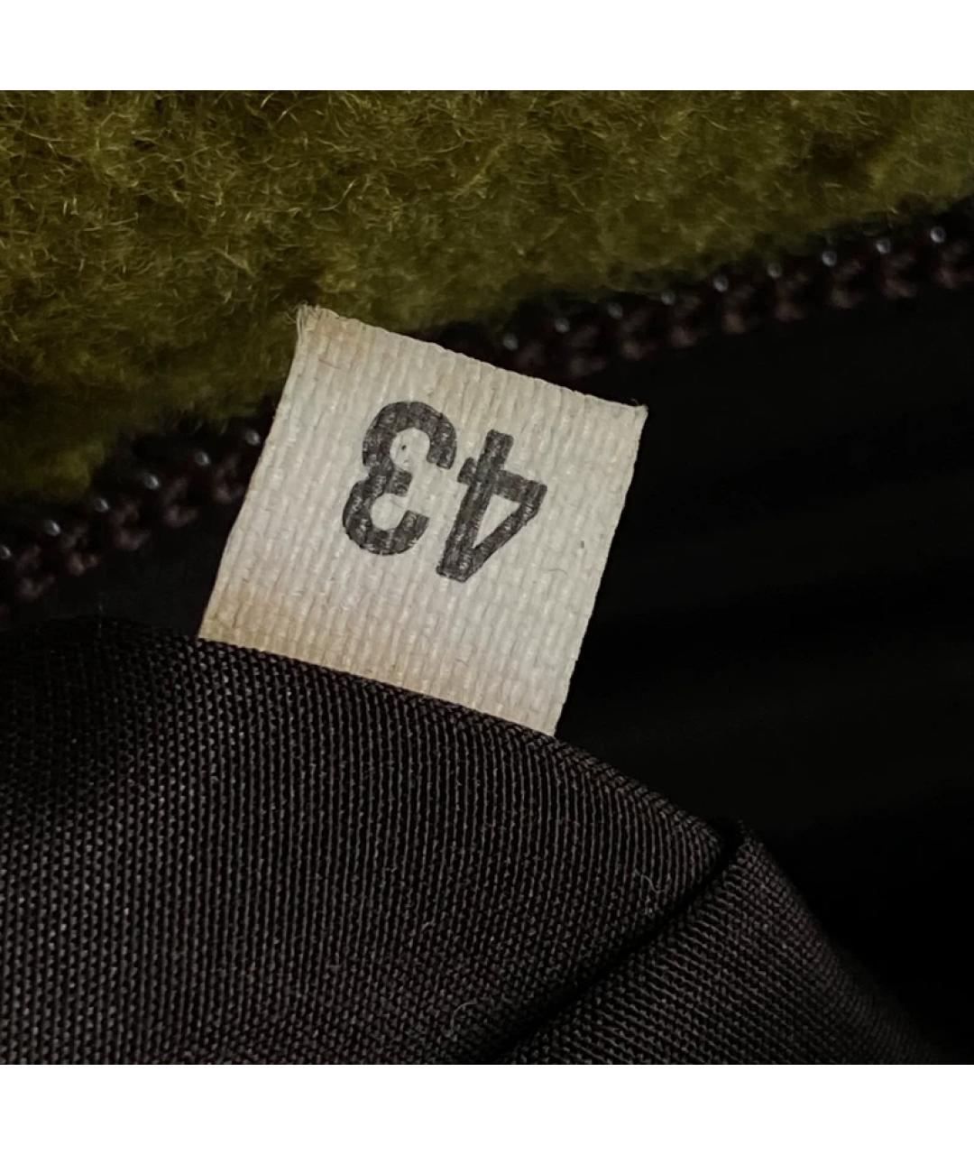 MIU MIU Зеленая шерстяная сумка с короткими ручками, фото 5