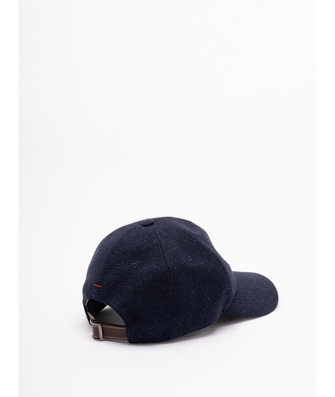 BRUNELLO CUCINELLI Синяя кепка/бейсболка, фото 2