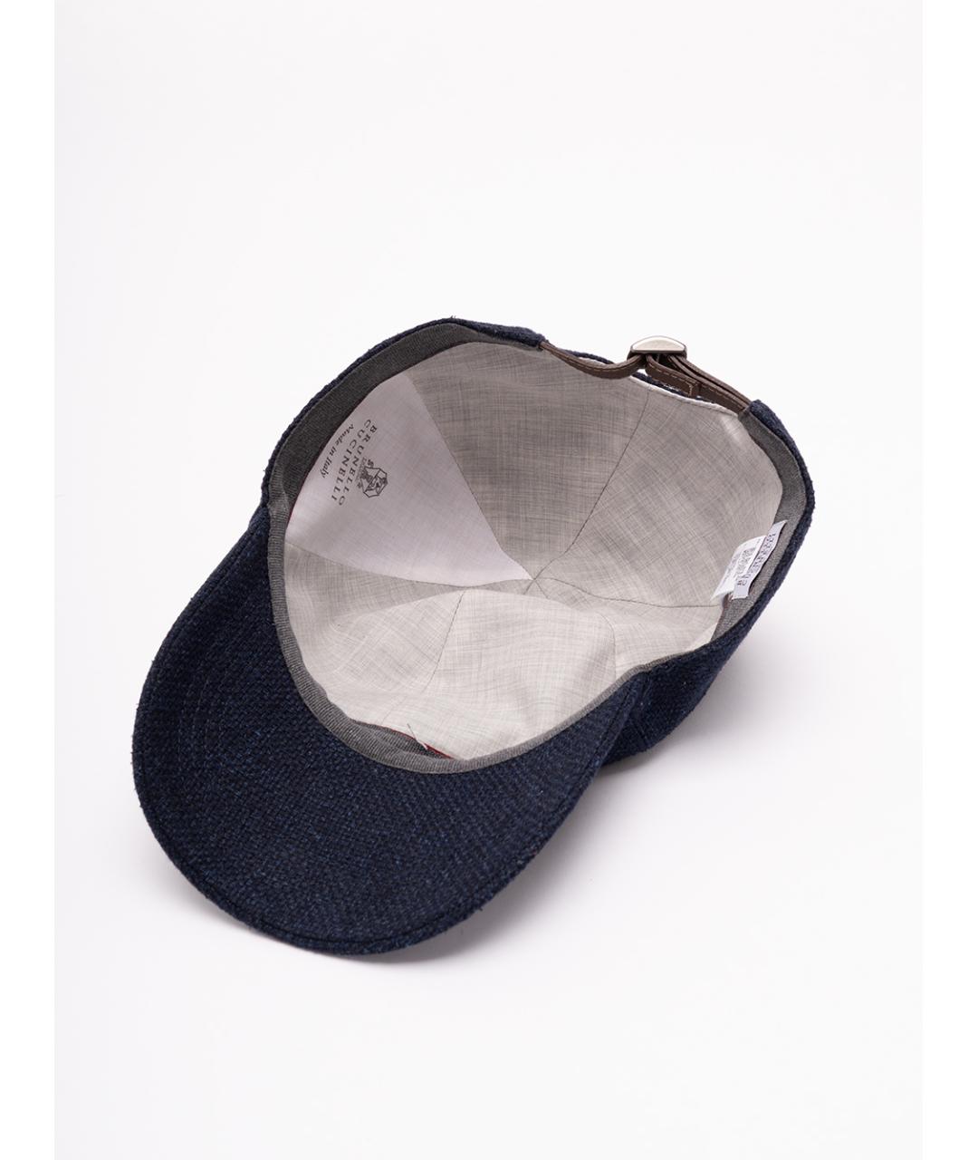 BRUNELLO CUCINELLI Синяя кепка/бейсболка, фото 4