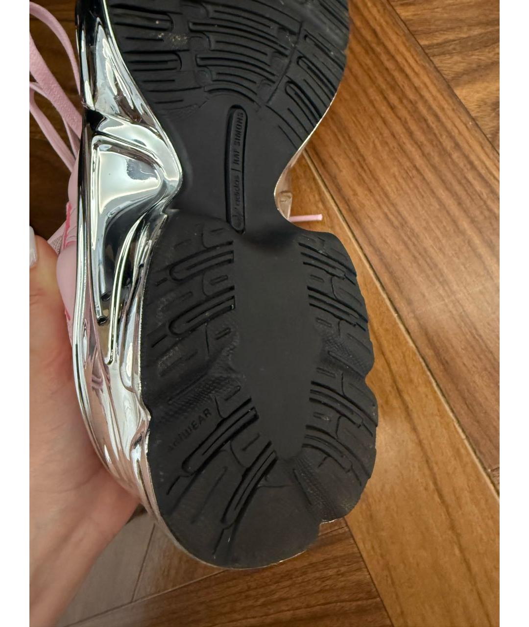ADIDAS X RAF SIMONS Розовые кожаные кроссовки, фото 4