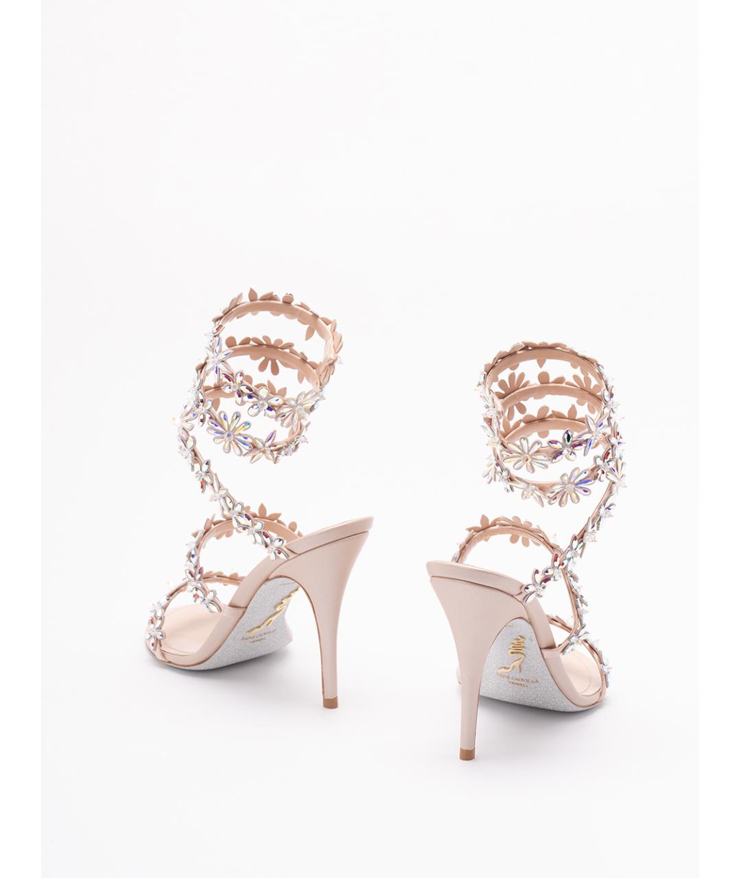 RENE CAOVILLA Мульти текстильные босоножки, фото 3