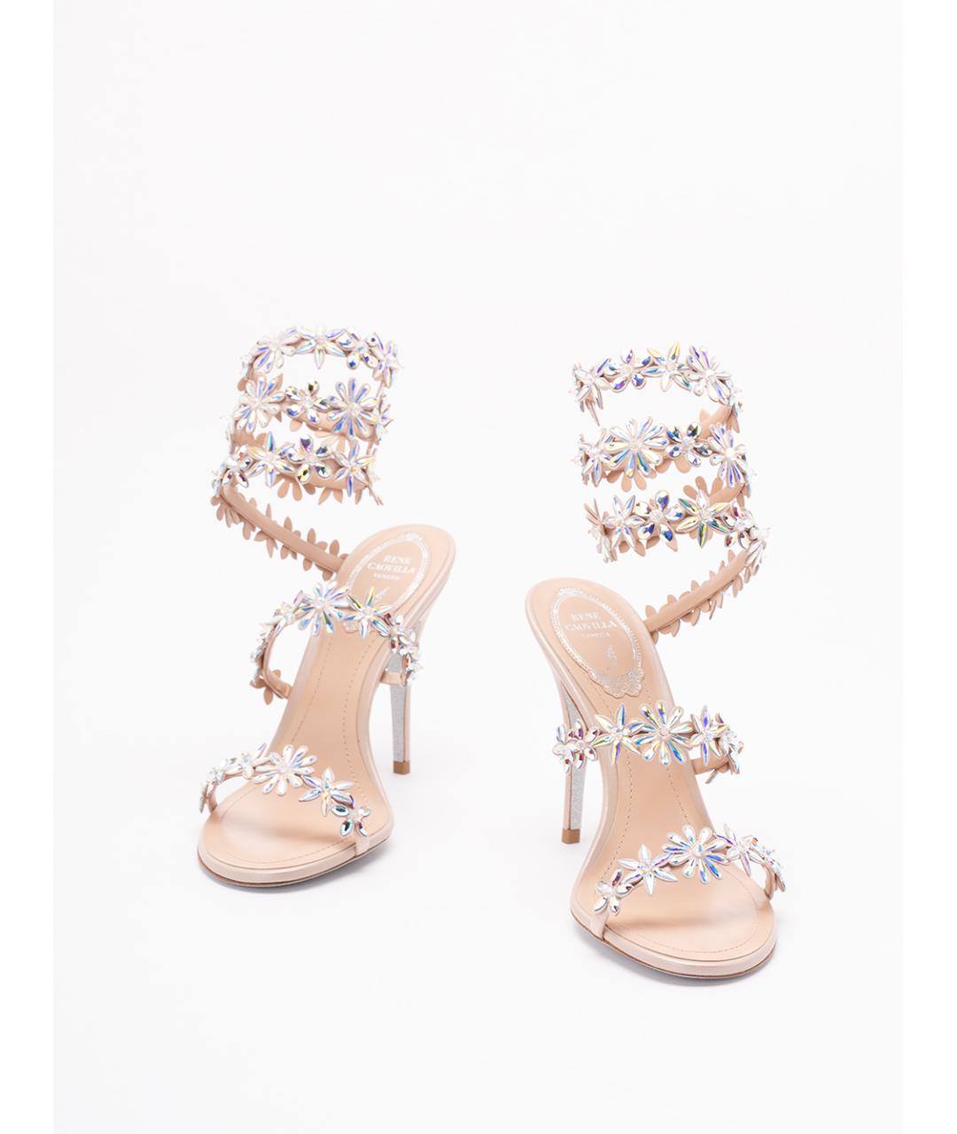 RENE CAOVILLA Мульти текстильные босоножки, фото 2