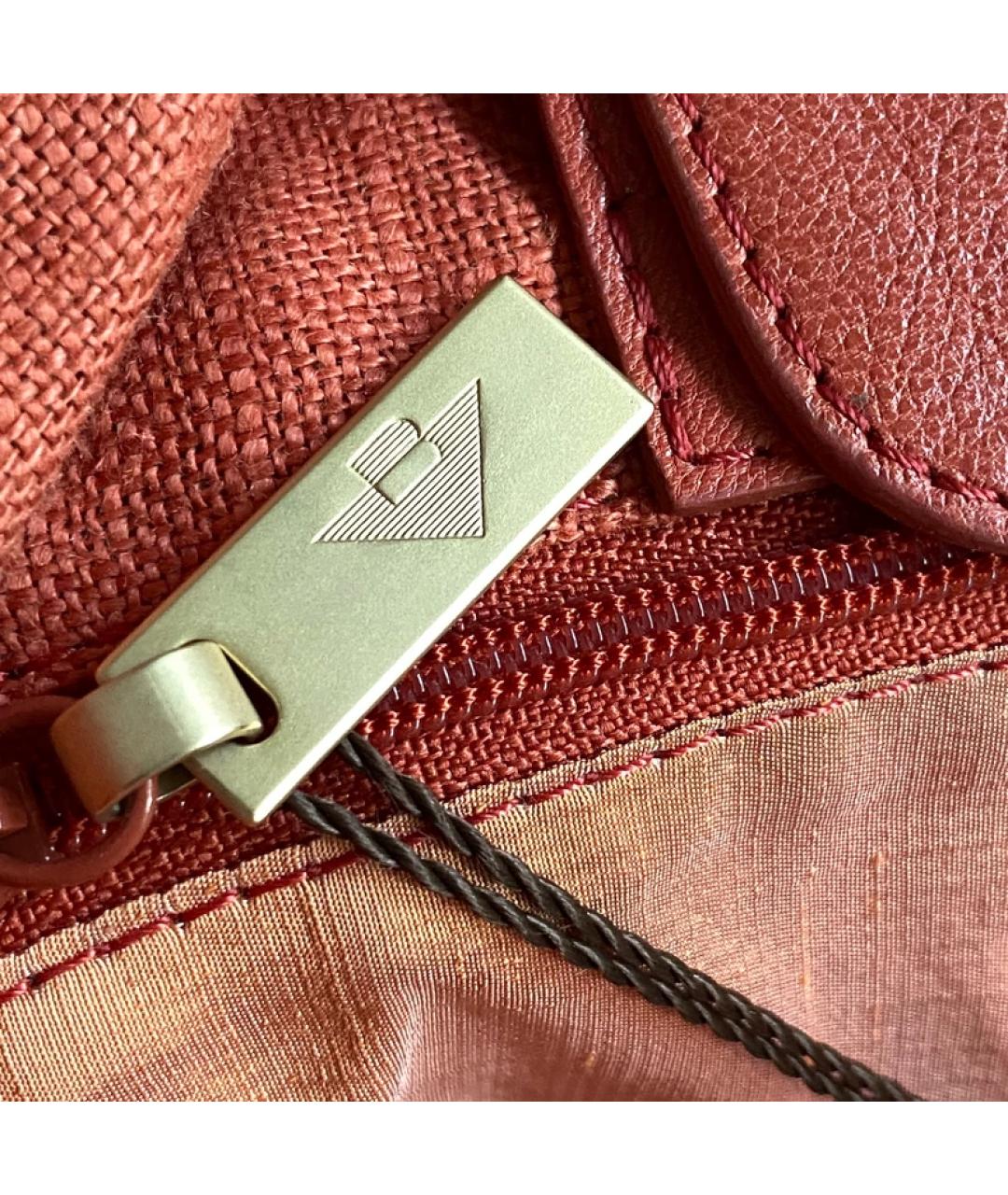 BOTTEGA VENETA Коралловая льняная сумка тоут, фото 6