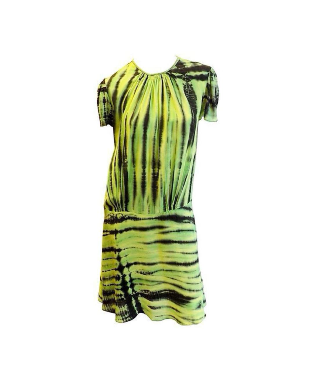 PROENZA SCHOULER Зеленые шелковое повседневное платье, фото 1