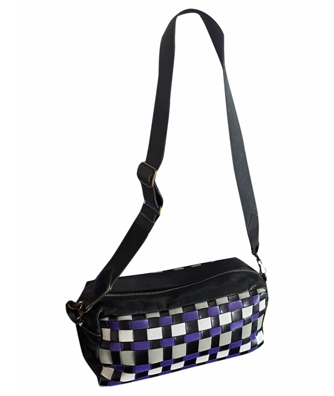 MIU MIU Черная кожаная сумка через плечо, фото 1