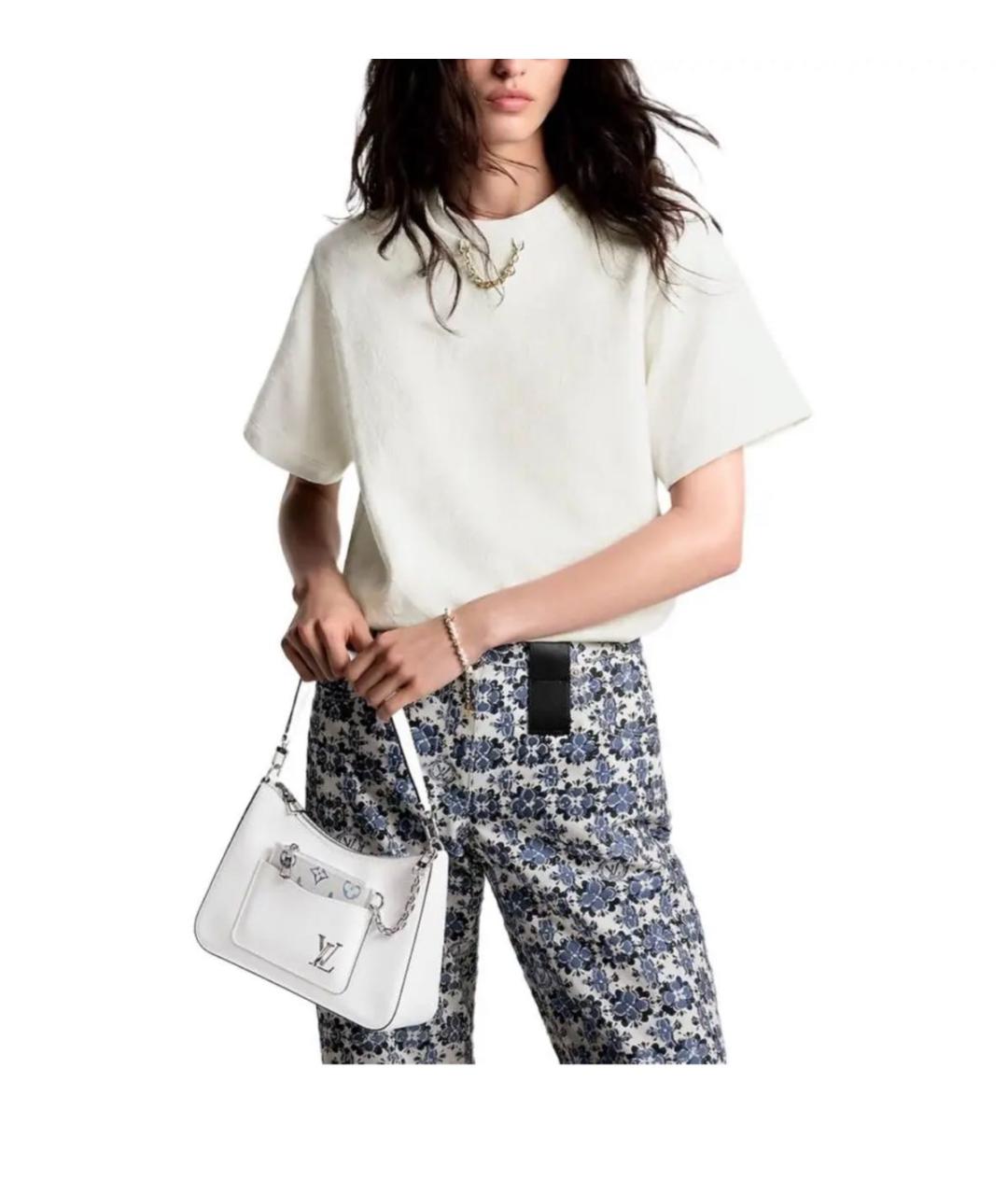 LOUIS VUITTON Белая хлопковая футболка, фото 2