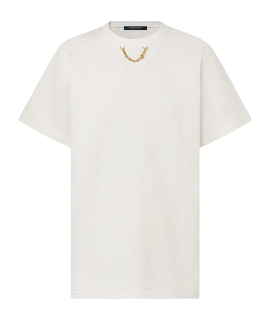 LOUIS VUITTON Белая хлопковая футболка, фото 1