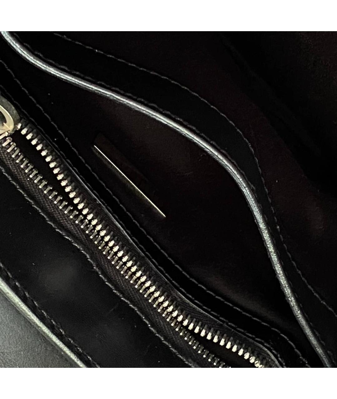 MIU MIU Черная кожаная сумка через плечо, фото 6