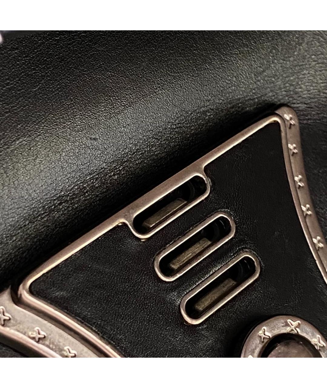 MIU MIU Черная кожаная сумка через плечо, фото 5