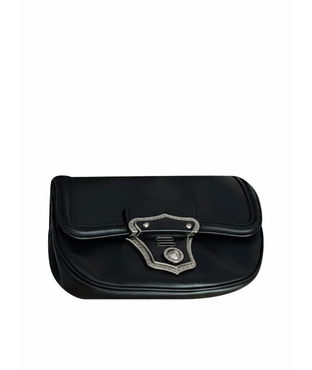 MIU MIU Черная кожаная сумка через плечо, фото 1