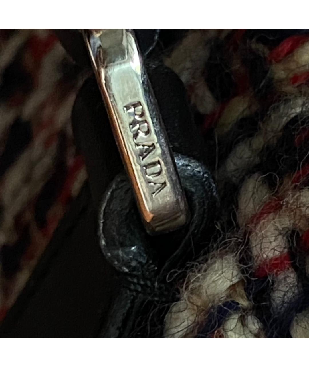 PRADA Мульти твидовая сумка с короткими ручками, фото 5