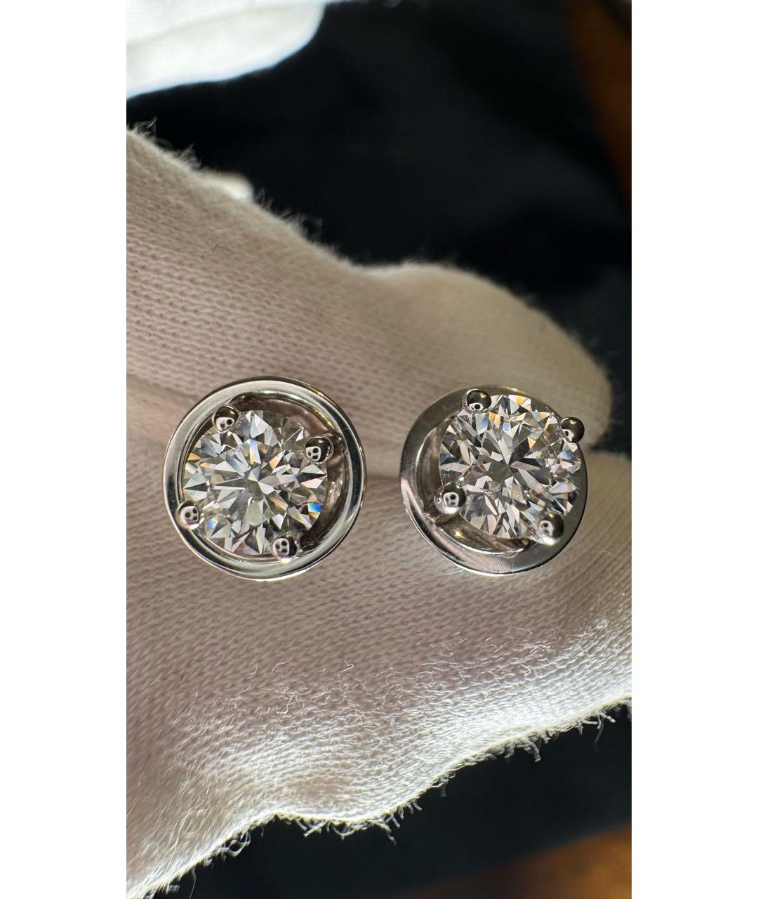 GRAFF Серебряные серьги из белого золота, фото 9