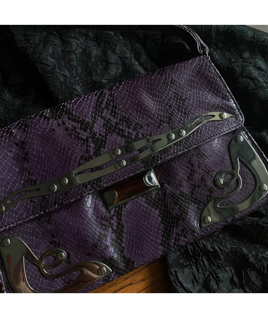 MIU MIU Фиолетовая кожаная сумка через плечо, фото 2