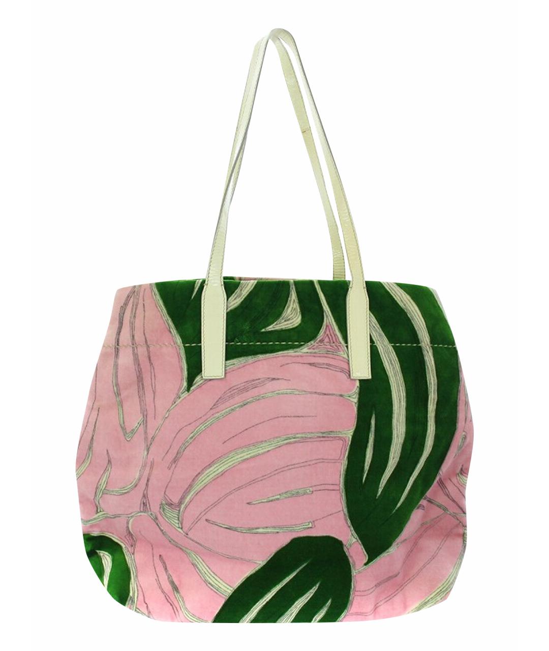 MIU MIU Розовая бархатная сумка с короткими ручками, фото 1