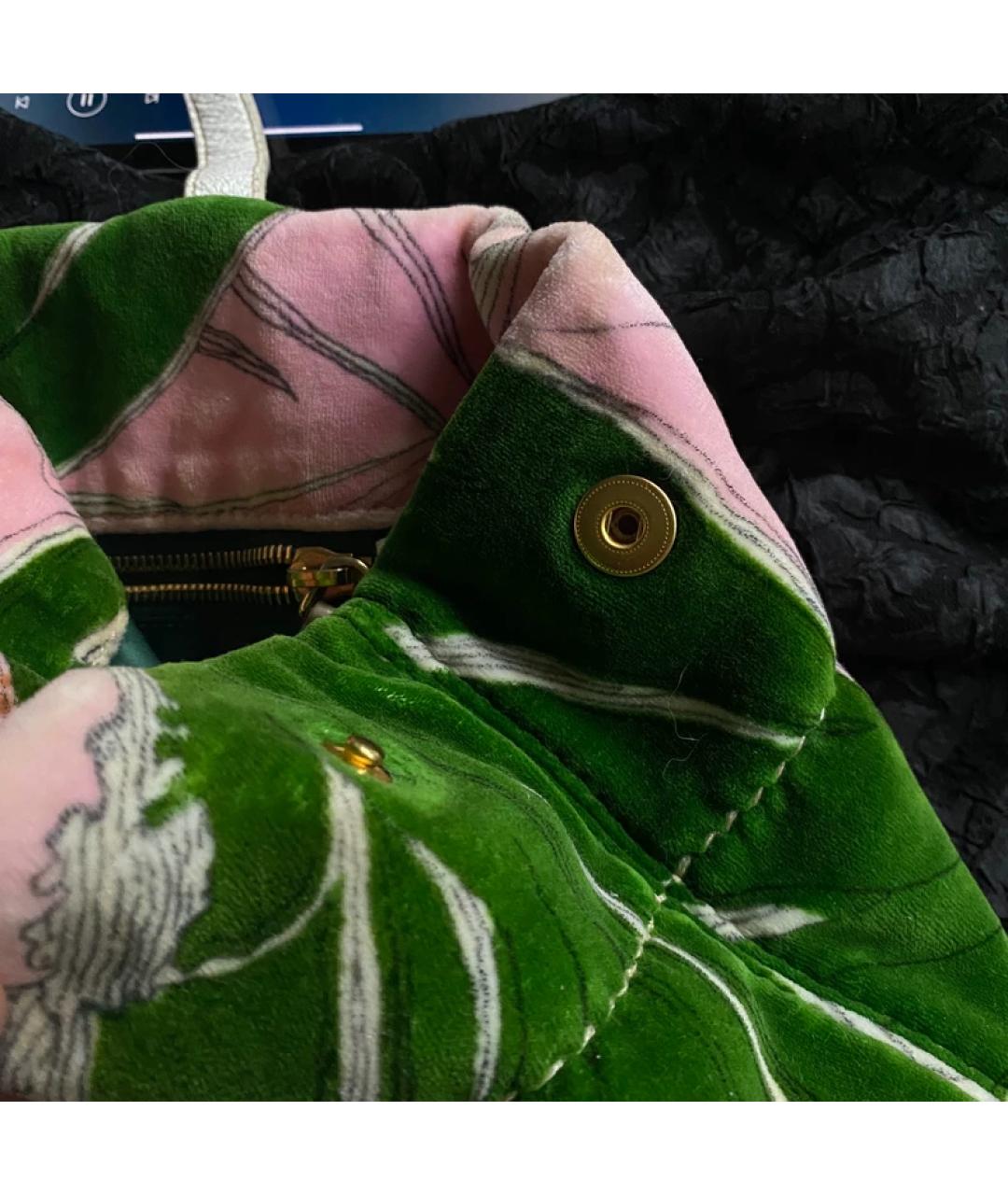 MIU MIU Розовая бархатная сумка с короткими ручками, фото 2