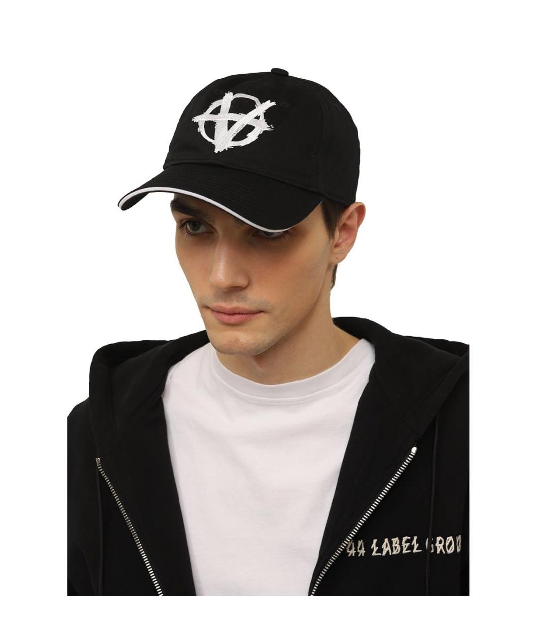 VETEMENTS Черная хлопковая кепка, фото 5