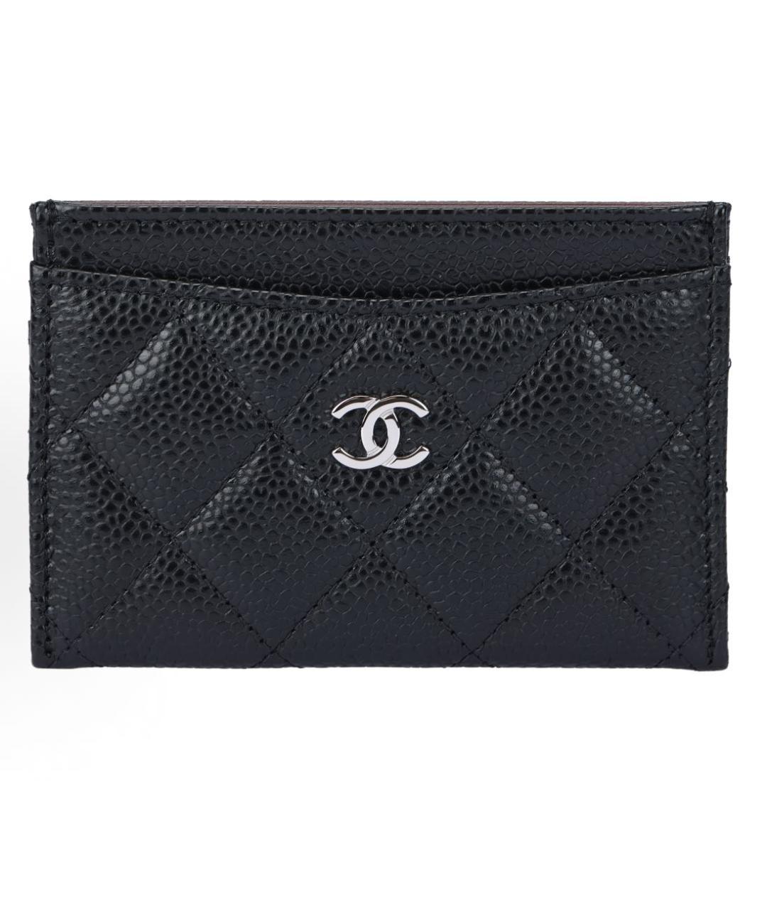 CHANEL Черный кожаный кардхолдер, фото 5