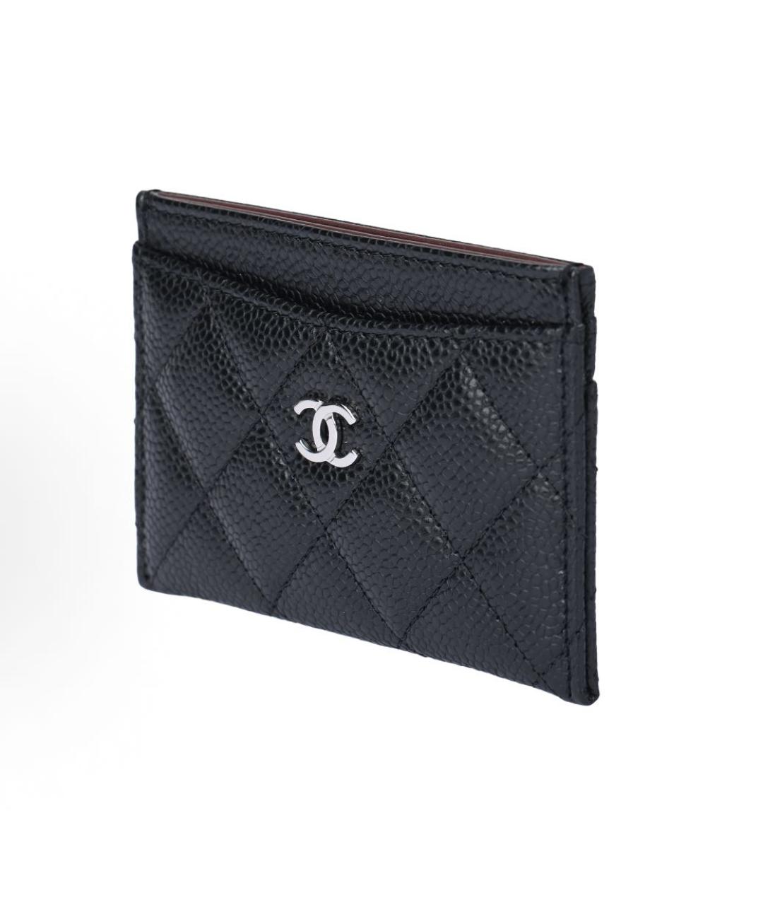 CHANEL Черный кожаный кардхолдер, фото 2