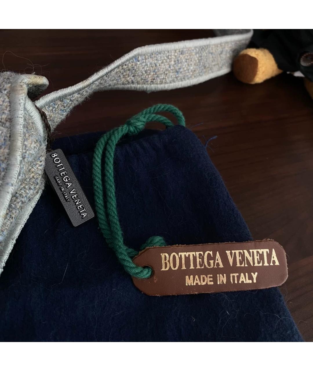 BOTTEGA VENETA Серая меховая сумка с короткими ручками, фото 2