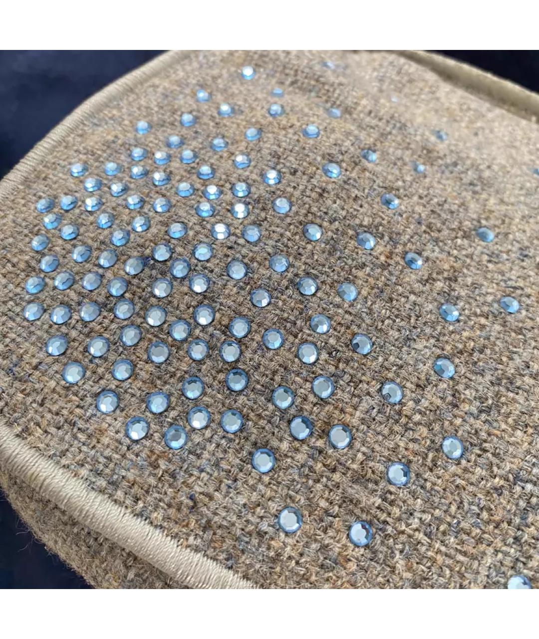 BOTTEGA VENETA Серая меховая сумка с короткими ручками, фото 4