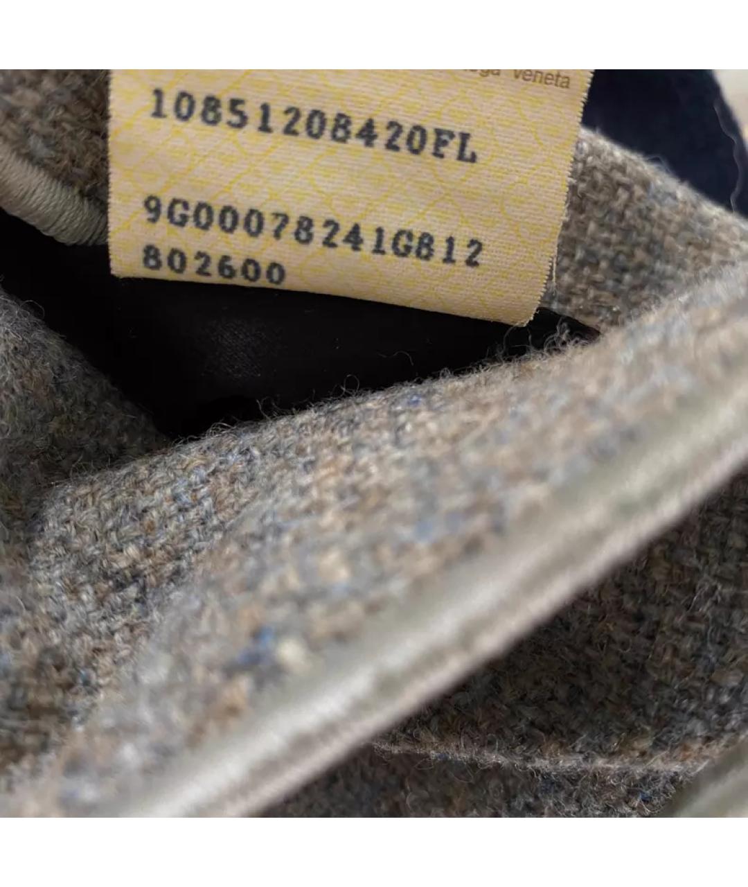 BOTTEGA VENETA Серая меховая сумка с короткими ручками, фото 6