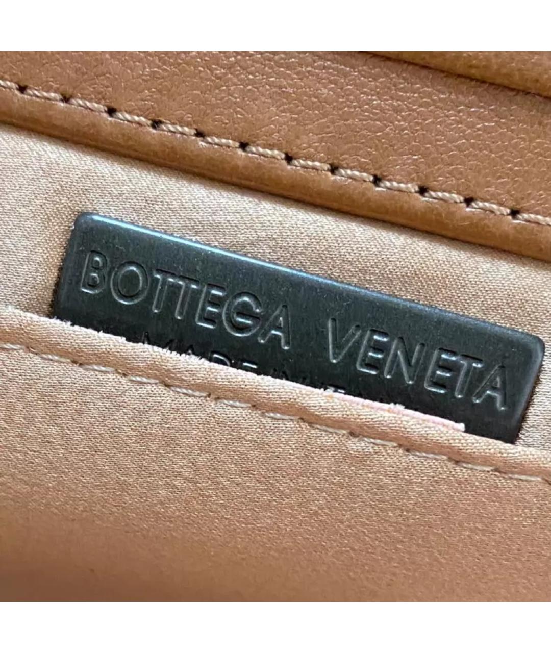 BOTTEGA VENETA Бежевая шерстяная сумка через плечо, фото 7