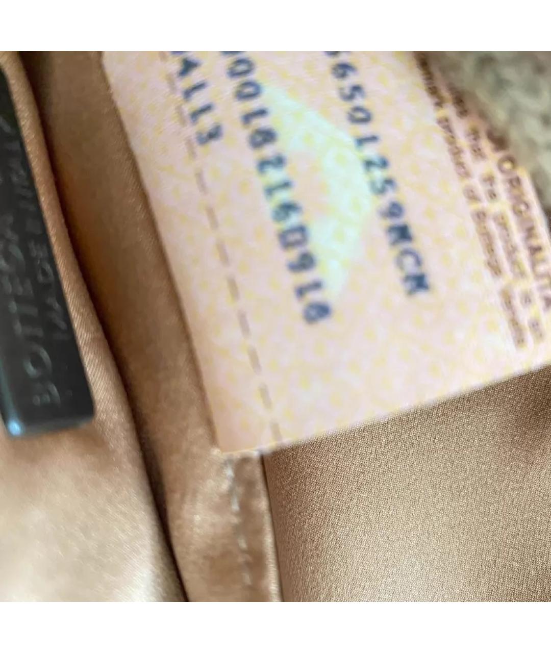 BOTTEGA VENETA Бежевая шерстяная сумка через плечо, фото 6