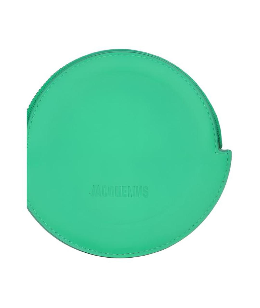 JACQUEMUS Зеленый кожаный кошелек, фото 3