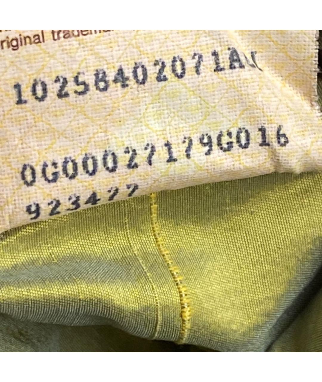 BOTTEGA VENETA Зеленая тканевая сумка с короткими ручками, фото 9