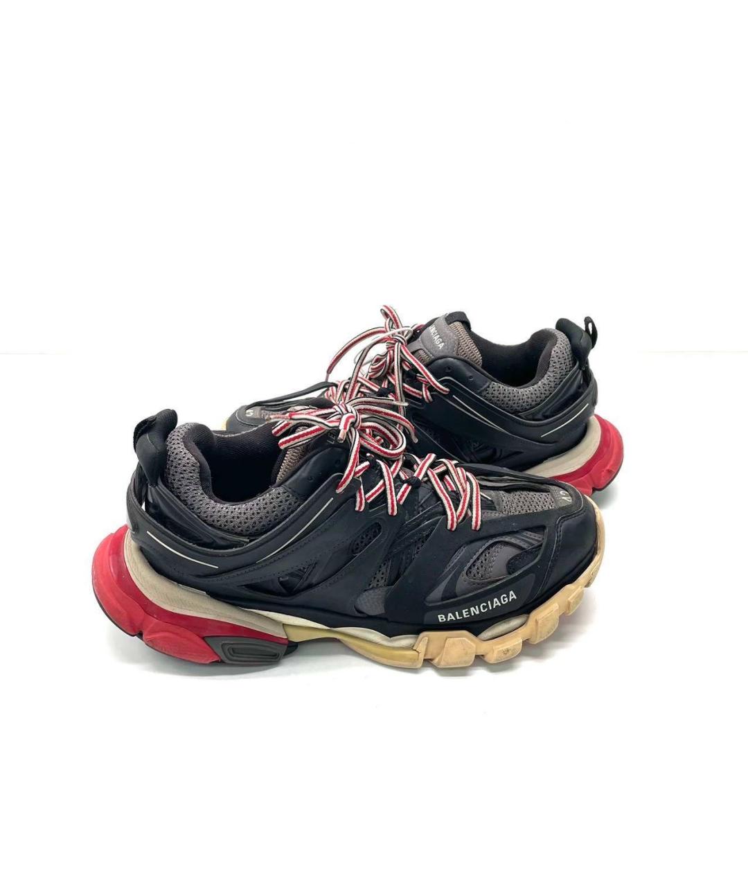 BALENCIAGA Черные текстильные низкие кроссовки / кеды, фото 5