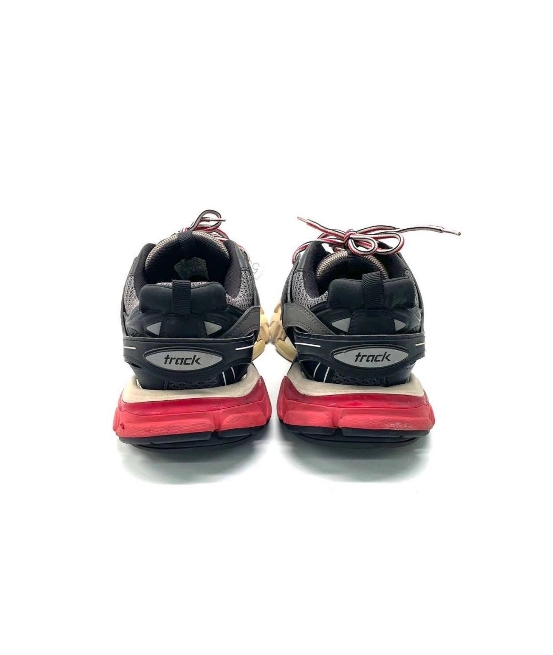 BALENCIAGA Черные текстильные низкие кроссовки / кеды, фото 4