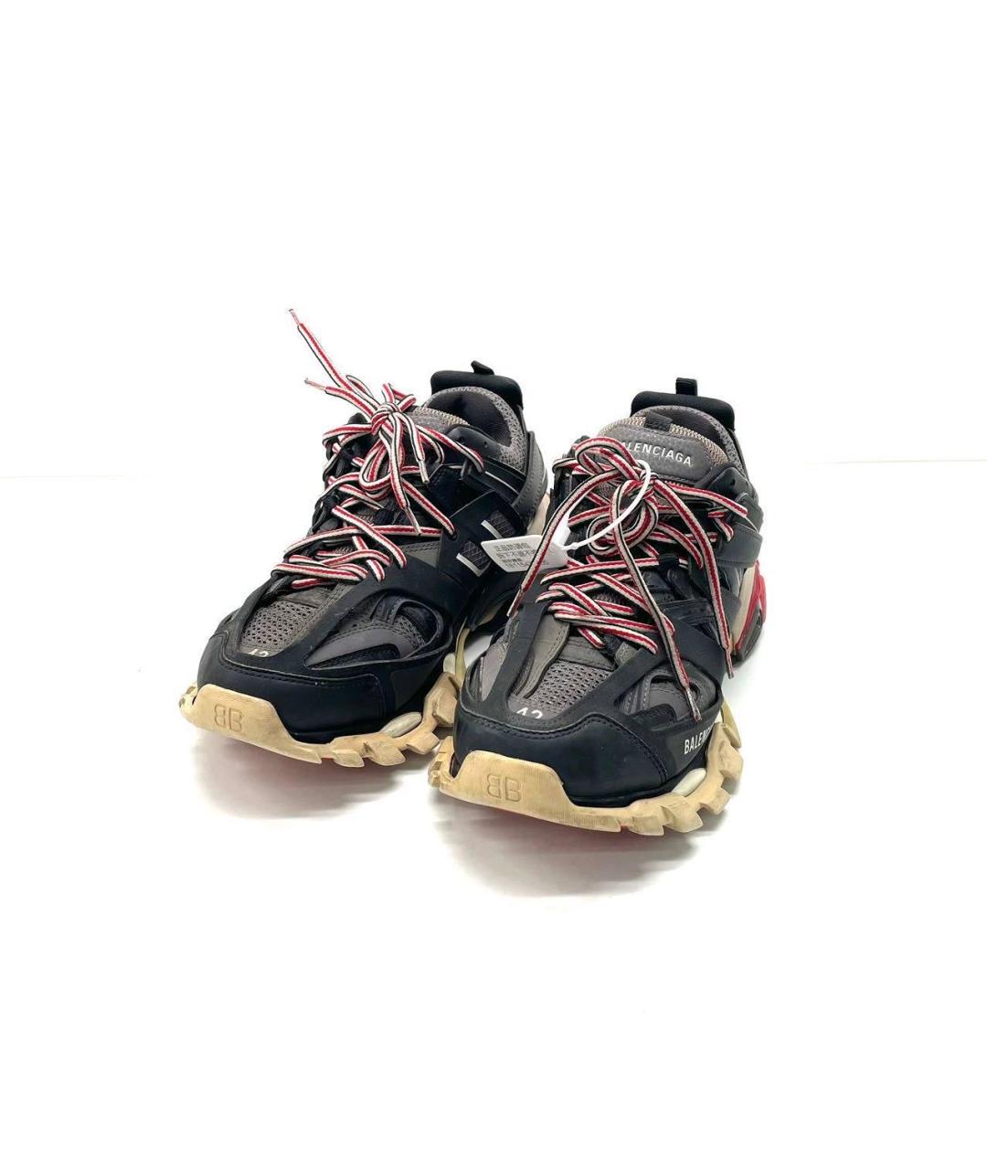 BALENCIAGA Черные текстильные низкие кроссовки / кеды, фото 2