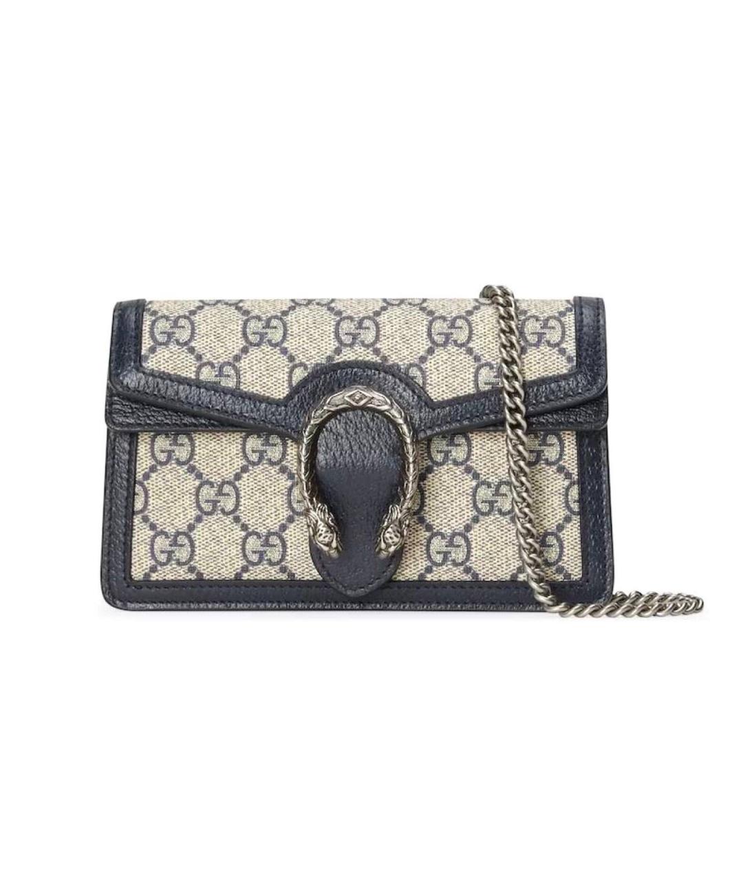 GUCCI Черная кожаная сумка через плечо, фото 1