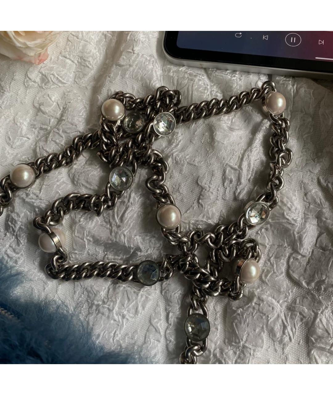 MIU MIU Синяя меховая сумка с короткими ручками, фото 4