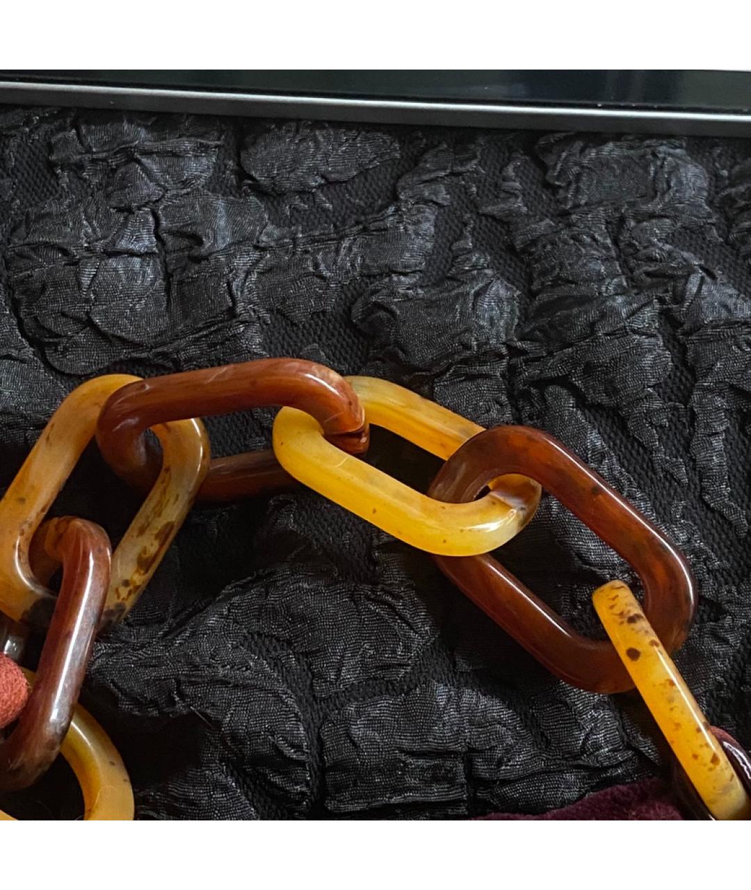 MIU MIU Бордовая бархатная сумка с короткими ручками, фото 4