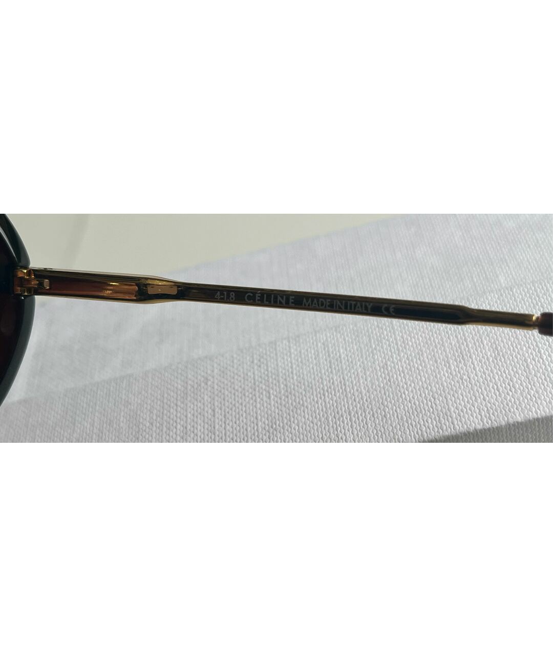 CELINE PRE-OWNED Коричневые солнцезащитные очки, фото 5