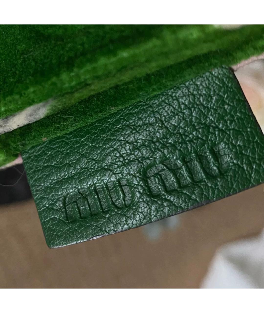 MIU MIU Бархатная сумка с короткими ручками, фото 2