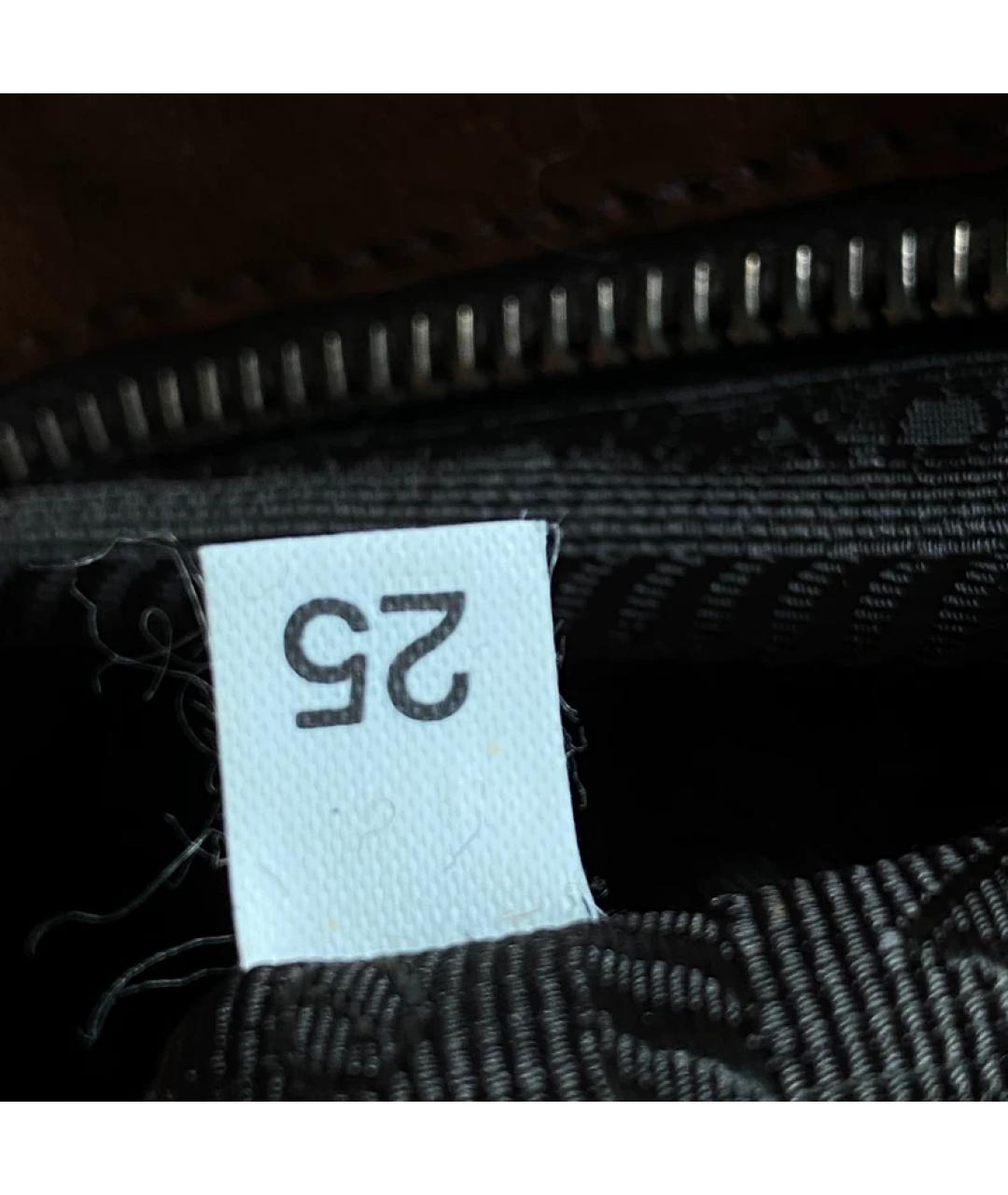 PRADA Зеленая шерстяная сумка с короткими ручками, фото 6