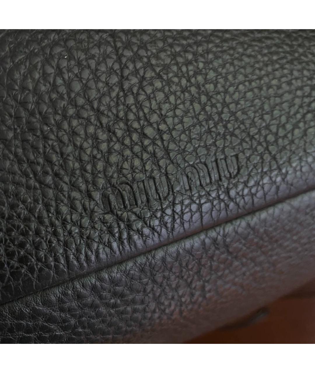 MIU MIU Коричневая кожаная сумка через плечо, фото 4