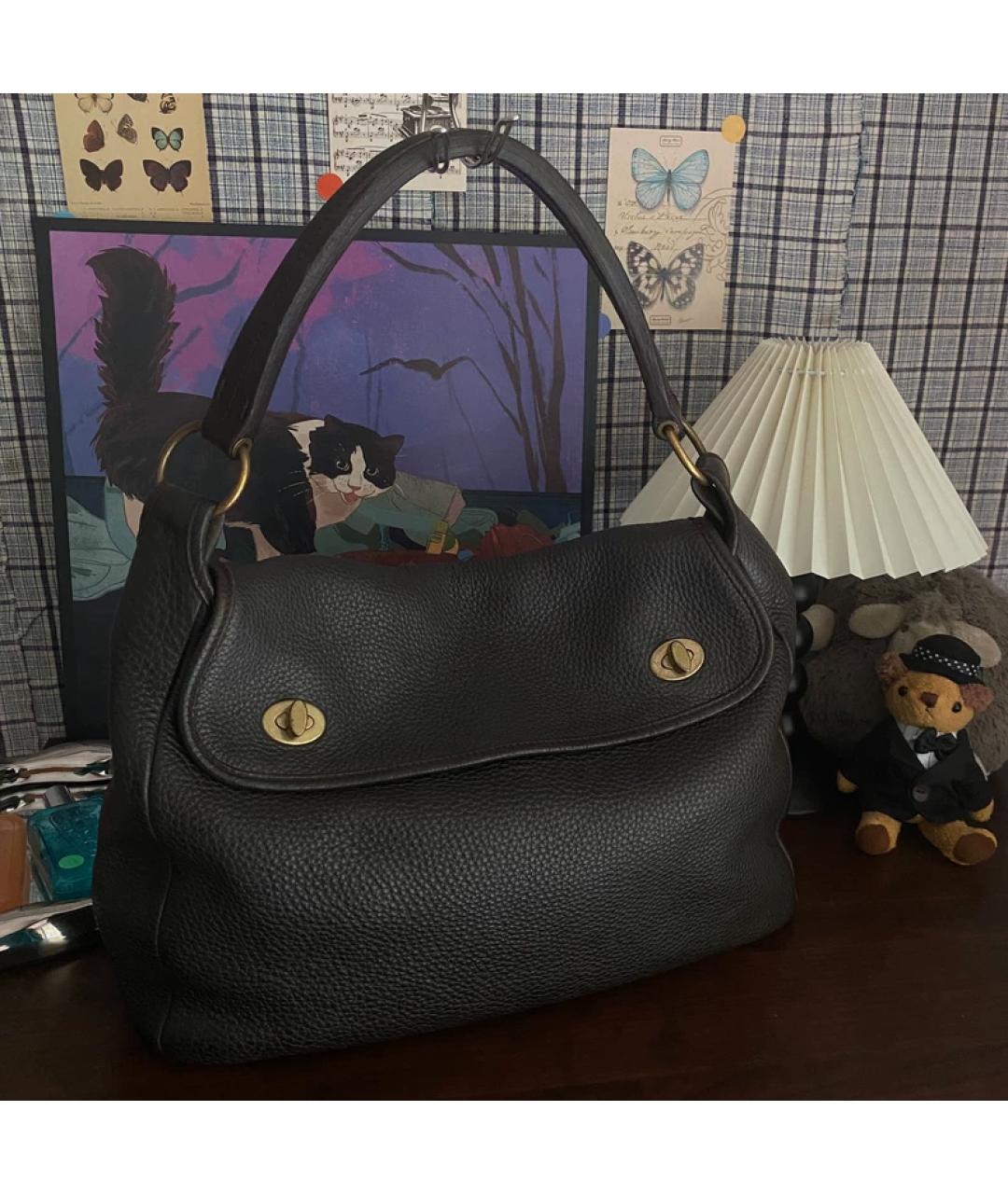 MIU MIU Коричневая кожаная сумка через плечо, фото 8