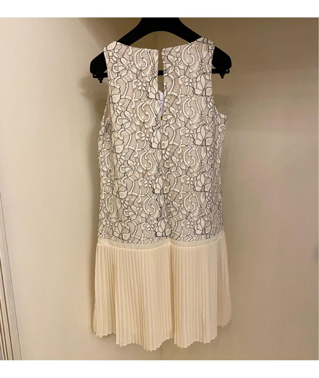 BLUMARINE Бежевое полиэстеровое коктейльное платье, фото 7