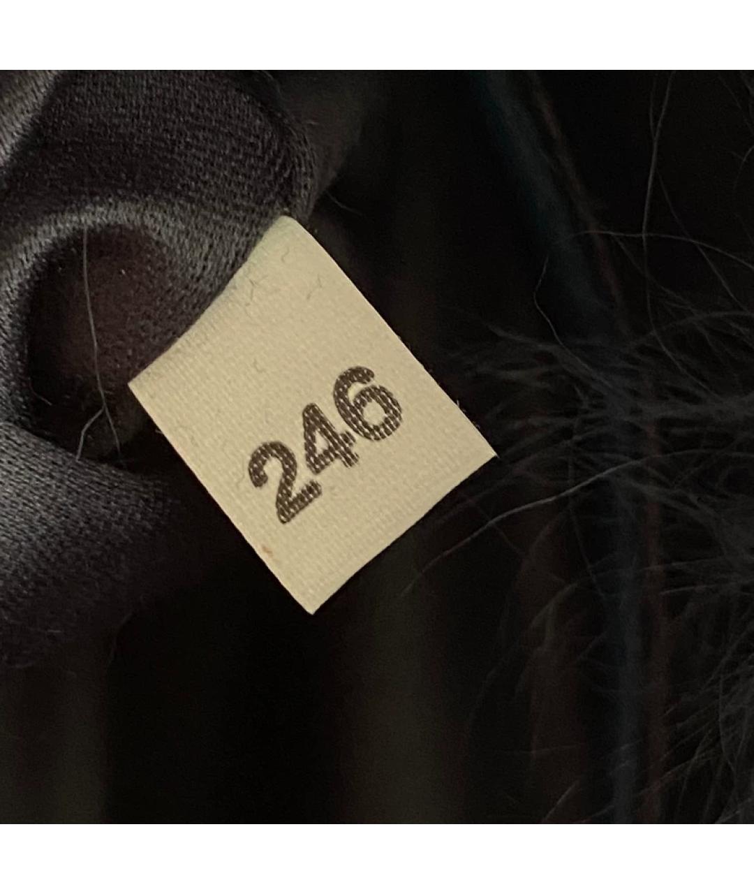 MIU MIU Синяя меховая сумка с короткими ручками, фото 7