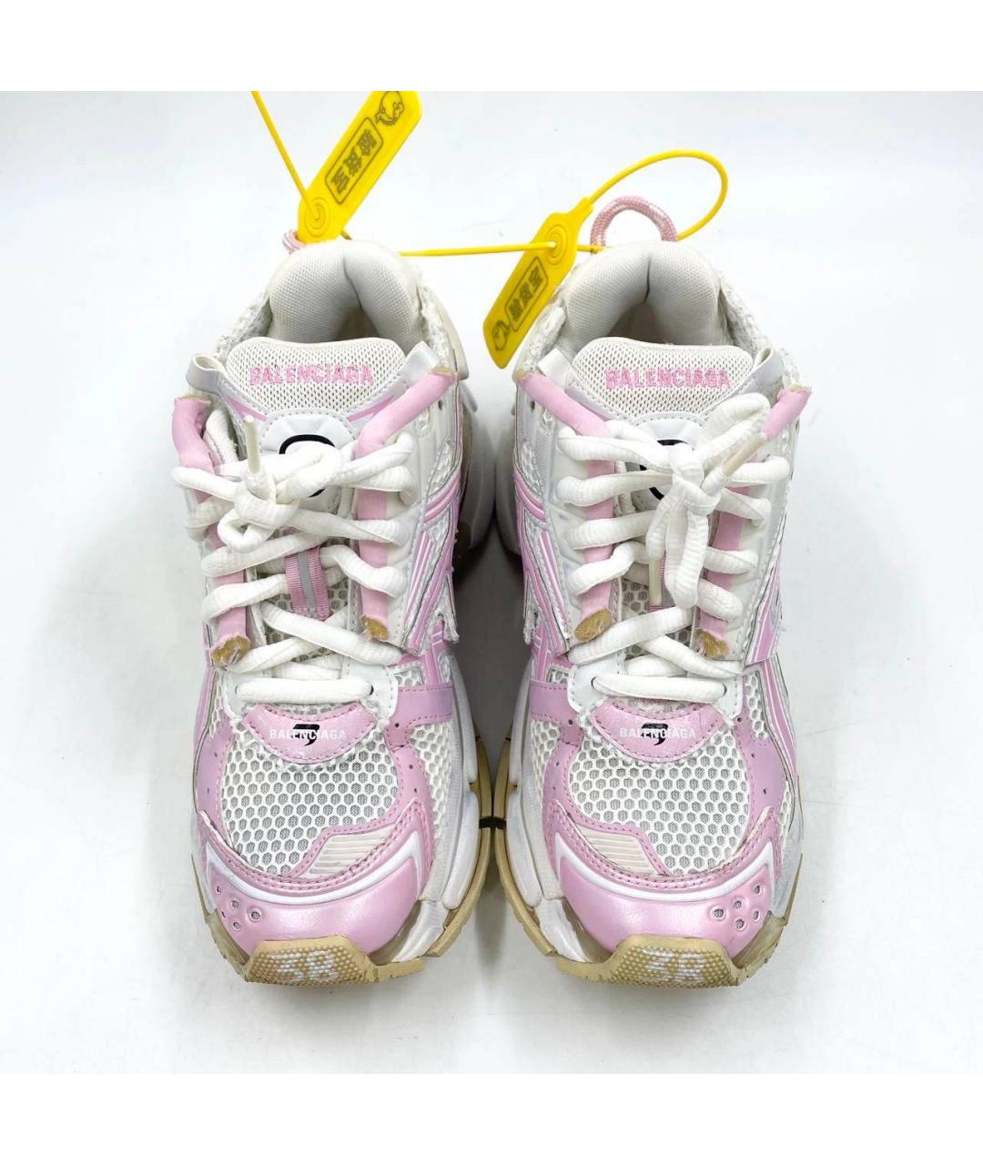 BALENCIAGA Розовые текстильные кроссовки, фото 3
